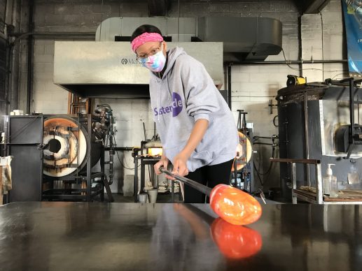 Glass blowing